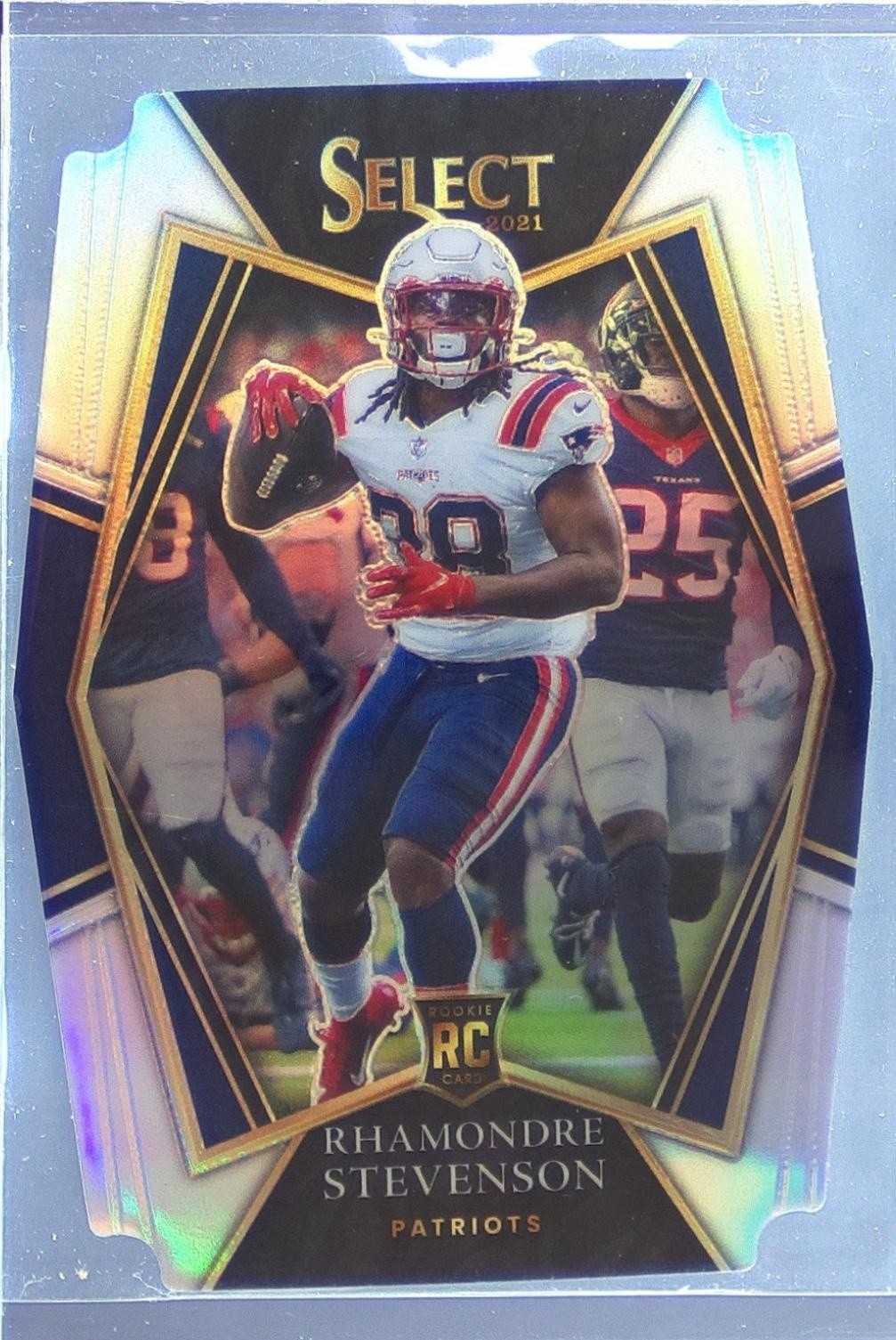 2021 Select Rhamondre Stevenson Silver Prizm Die Cut RC #175 Patriots