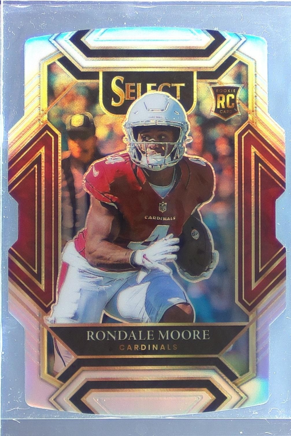 2021 Select Rondale Moore Silver Prizm Die Cut RC #258 Cardinals