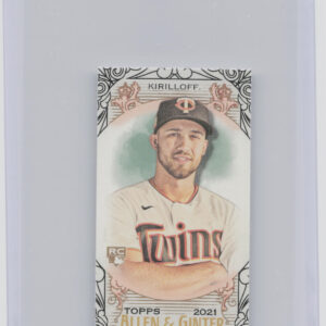 2021 Topps Allen & Ginter Alex Kirilloff Mini Black Border #116 Twins
