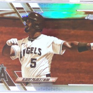 2021 Topps Chrome Albert Pujols Sepia Refractor #102 Angels