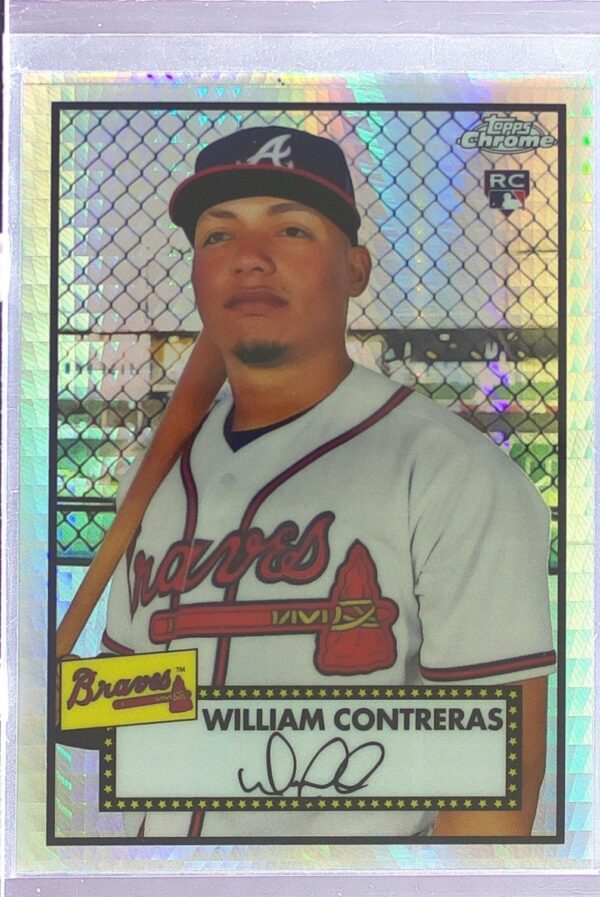 2021 Topps Chrome Platinum William Contreras Prism Refractor #24 Braves