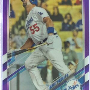 2021 Topps Chrome Update Albert Pujols Purple Refractor #USC50 Dodgers