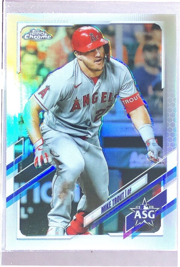 2021 Topps Chrome Update Mike Trout #ASG-1 Angels 2021 All Star Game