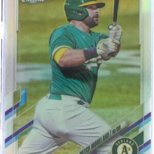 2021 Topps Chrome Update Mitch Moreland Refractor /250 #USC4 Athletics