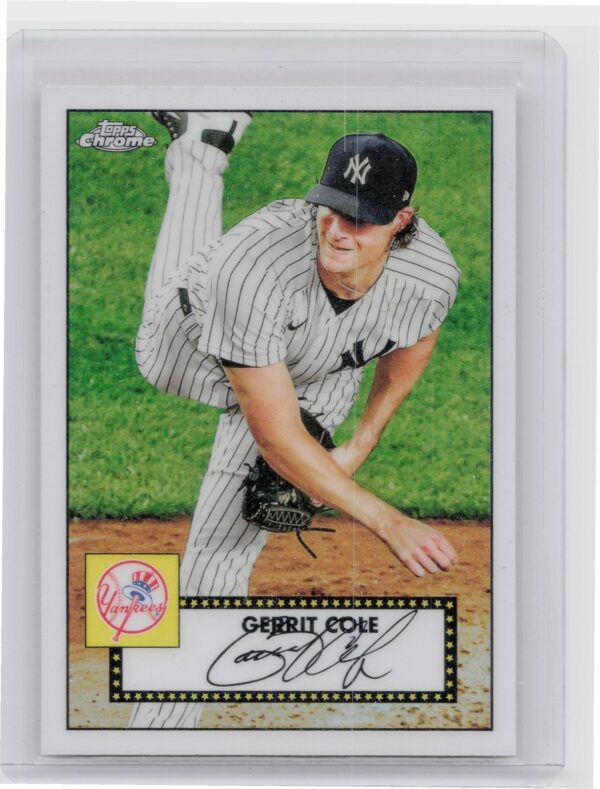 2021 Topps Gerrit Cole #TC52-25 Yankees 1952 Topps Redux Chrome