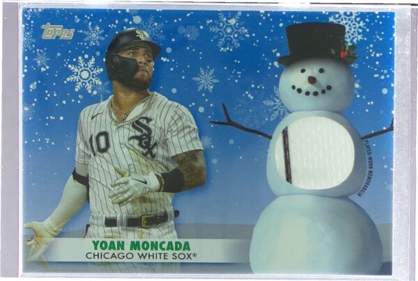 2021 Topps Holiday Yoan Moncada JSY #WRC-YMO Sox Relics