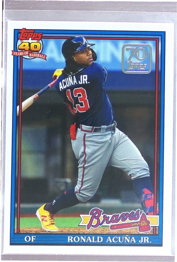 2021 Topps Ronald Acuna Jr. #70YT-41 Braves 70 Years of Topps Baseball Series 2