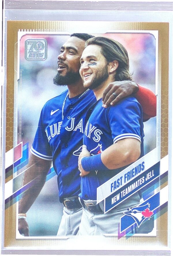 2021 Topps Update Marcus Semien / Bo Bichette Gold /2021 #US48 Jays