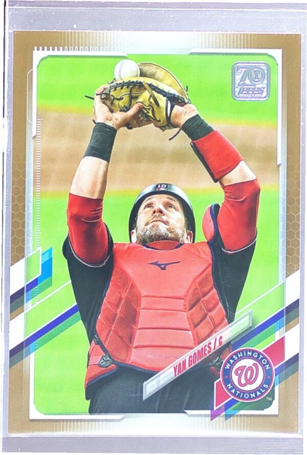 2021 Topps Update Yan Gomes Gold /2021 #US315 Nationals
