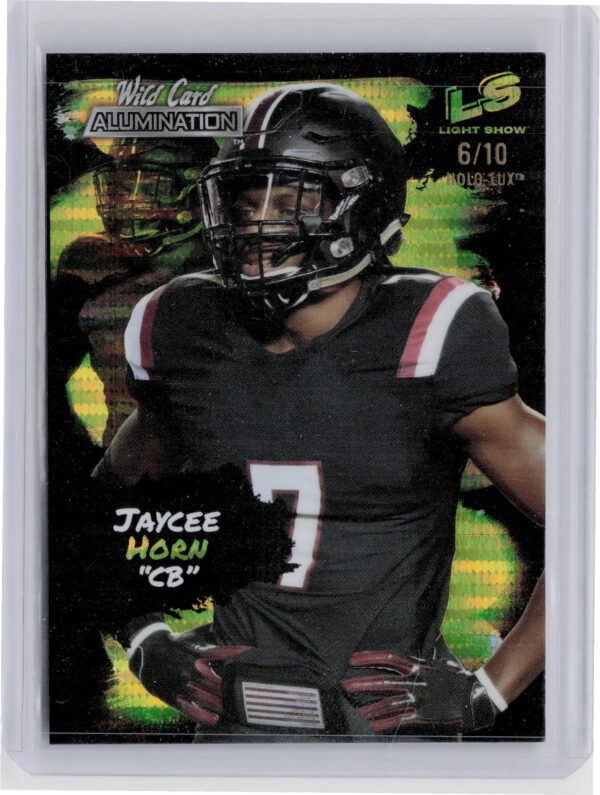 2021 Wild Card Alumination Jaycee Horn SN10 #LS-14 Gamecocks Light Show Red Chas