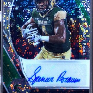 2021Prizm Draft Picks Spencer Brown Auto #DPA-SPB Blazers Draft Picks Circles