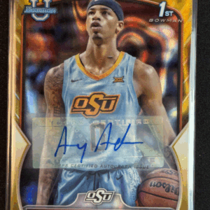 2022-23 Bowman U Avery Anderson Gold /50 Autograph Auto Rookie RC Oklahoma State