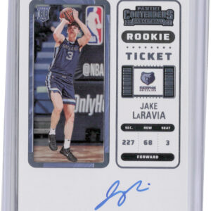 2022-23 Panini Contenders Jake LaRavia AU RC #120 Grizzlies