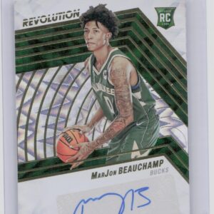 2022-23 Panini Revolution MarJon Beauchamp AU SN100 #RA-MJB Bucks Rookie Autogra