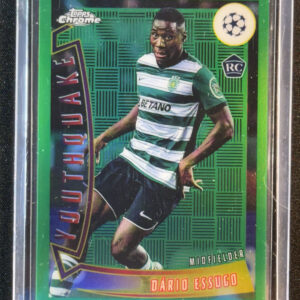 2022-23 Topps Chrome UEFA Dario Essugo Youthquake Green Refractor /99 Rookie RC