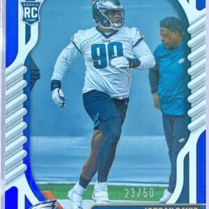 2022 Absolute Jordan Davis Spectrum Blue /50 RC #172 Eagles