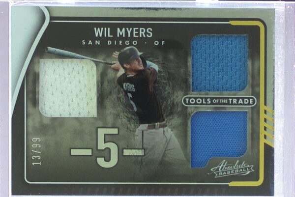 2022 Absolute Wil Myers /99 JSY #TTT3-WM Padres Tools of the Trade 3 Swatch