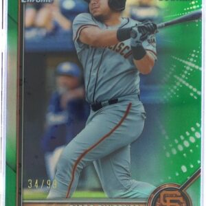 2022 Bowman Diego Rincones /99 #BCP-65 Giants Chrome Prospects Green Refractor
