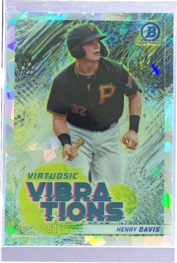 2022 Bowman Henry Davis #VV-8 Pirates Virtuosic Vibrations Atomic Refractor