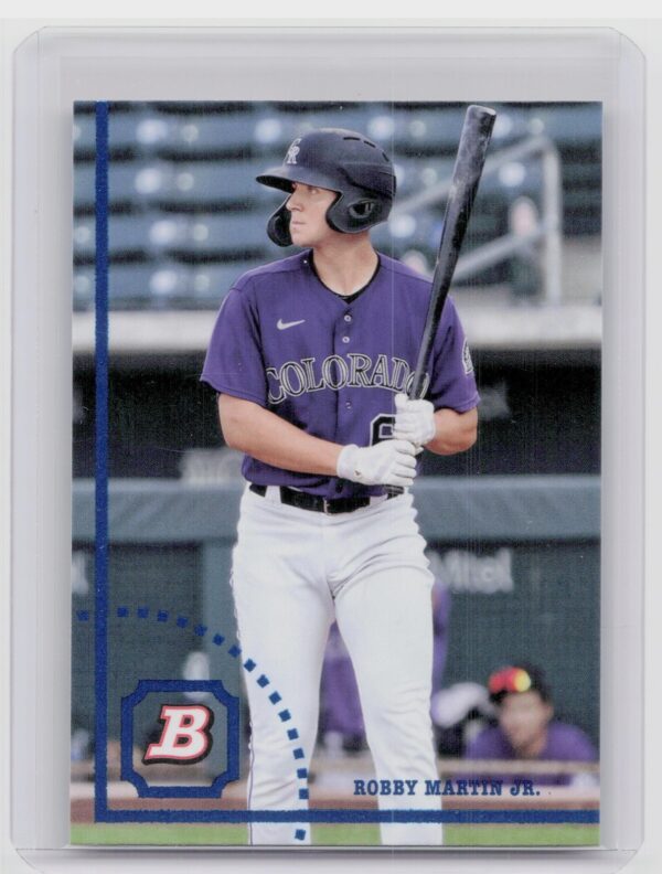 2022 Bowman Heritage Robby Martin Jr. #BHPC-38 Rockies Chrome Prospects