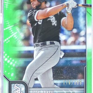 2022 Bowman Jose Abreu Neon Green /399 #37 Sox