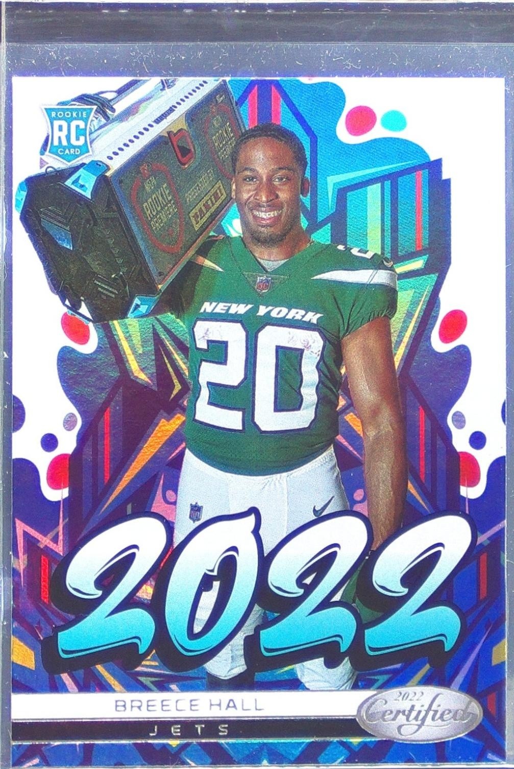 2022 Certified Breece Hall RC #2022-14 Jets 2022