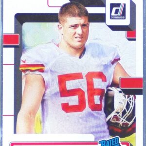 2022 Donruss George Karlaftis RC #361 Chiefs Rated Rookies Portrait