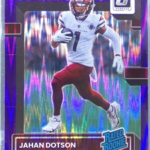 2022 Donruss Optic Jahan Dotson Purple Shock RC #210 Commanders