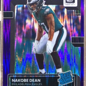 2022 Donruss Optic Nakobe Dean RC Purple Shock #274 Eagles