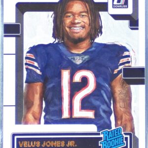 2022 Donruss Velus Jones Jr. RC #330 Bears Rated Rookies Portrait