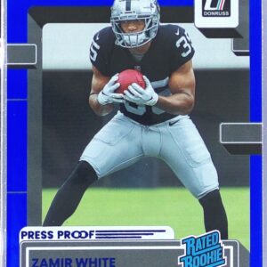 2022 Donruss Zamir White Press Proof Blue RC #334 Raiders