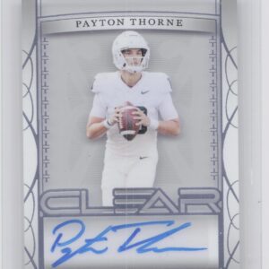 2022 Leaf Trinity Clear Platinum Autographs Payton Thorne Auto /99 #CA-PT1 Spart
