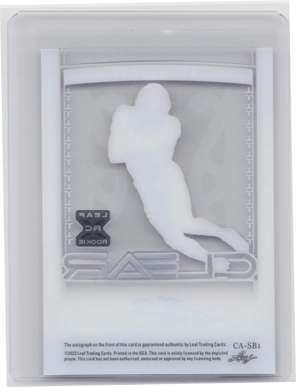 2022 Leaf Trinity Slade Bolden Auto /12 CA-SB1 - Image 3