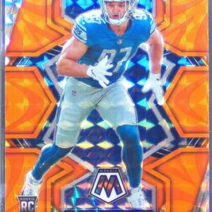 2022 Mosaic Aidan Hutchinson Mosaic Reactive Orange RC #320 Lions