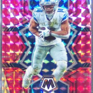 2022 Mosaic Amon-Ra St. Brown Mosaic Camo Pink #67 Lions