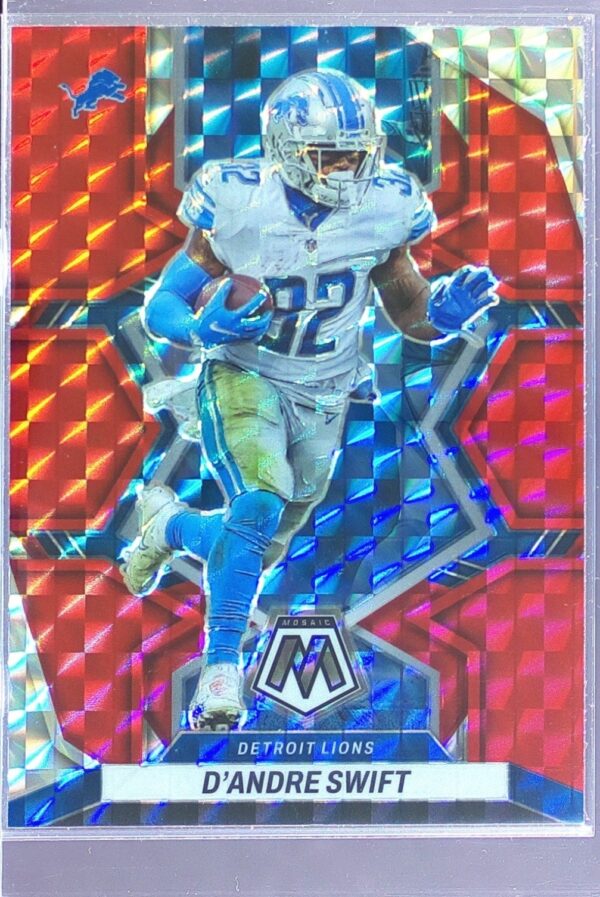2022 Mosaic D'Andre Swift Mosaic Red #65 Lions
