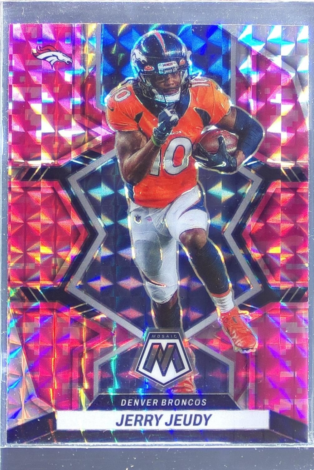 2022 Mosaic Jerry Jeudy Mosaic Camo Pink #60 Broncos