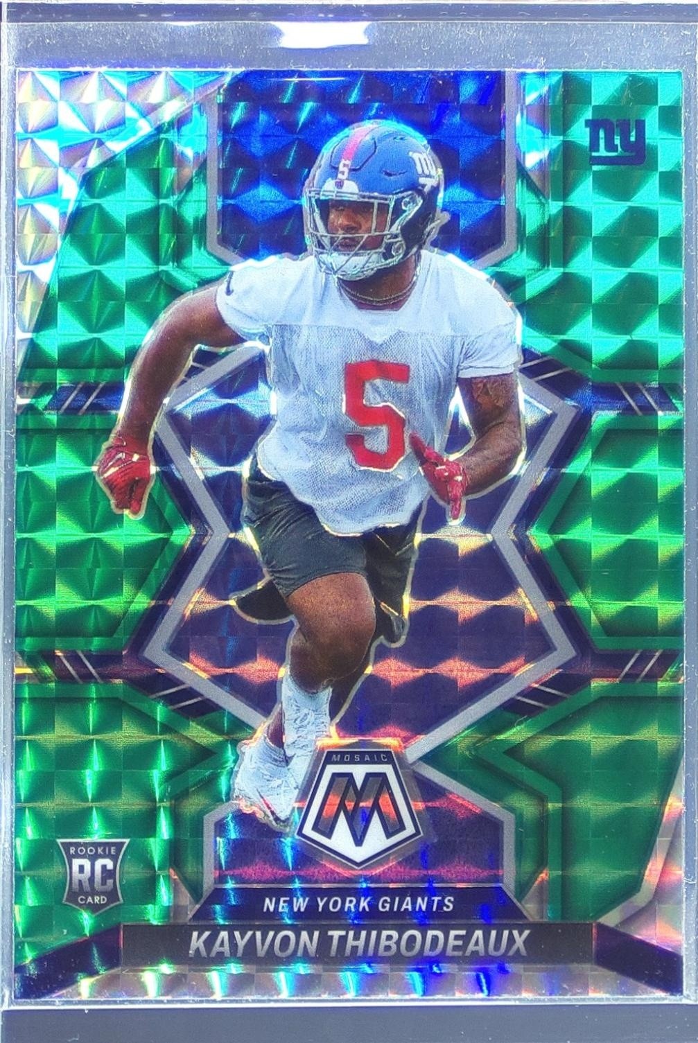 2022 Mosaic Kayvon Thibodeaux Mosaic Green RC #344 Giants