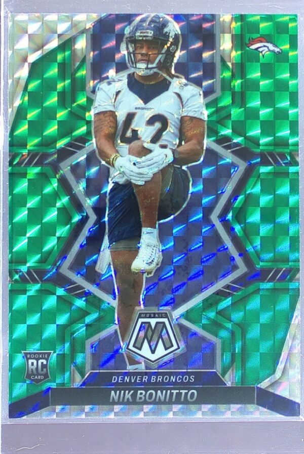 2022 Mosaic Nik Bonitto Mosaic Green #396 Broncos