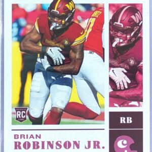 2022 Panini Chronicles Brian Robinson Jr. Pink RC #37 Commanders