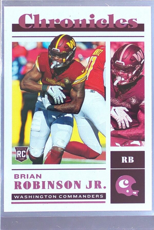 2022 Panini Chronicles Brian Robinson Jr. Pink RC #37 Commanders