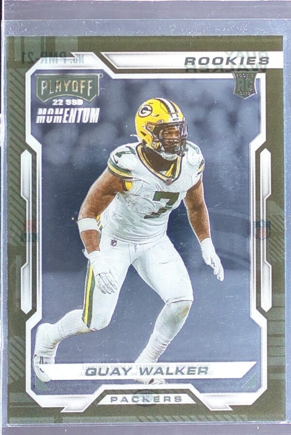 2022 Panini Chronicles Quay Walker RC #PMR-21 Packers Playoff Momentum Rookies