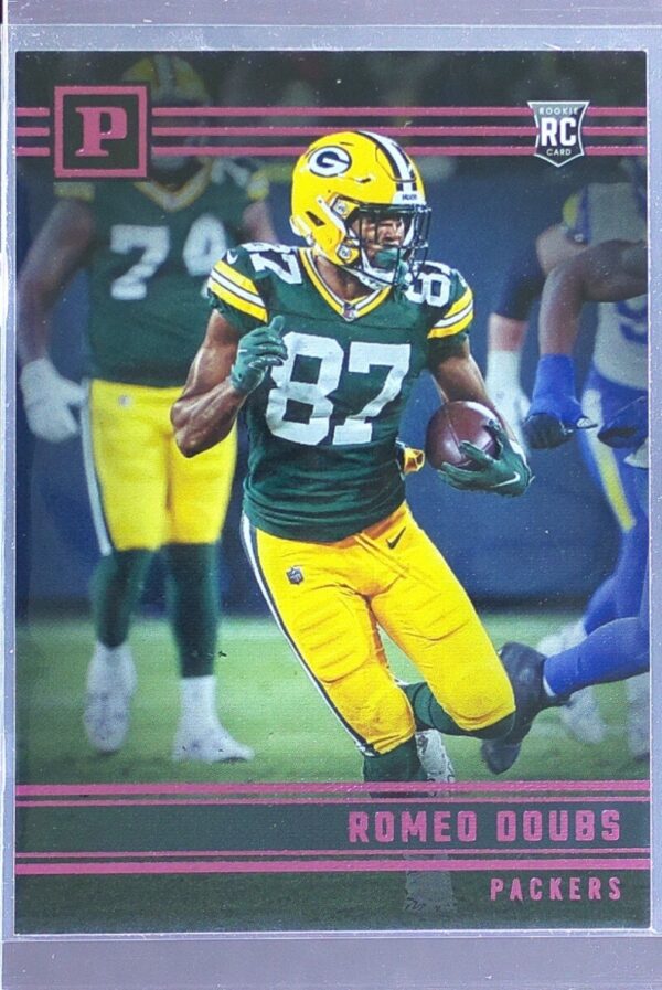 2022 Panini Chronicles Romeo Doubs RC #PA-22 Packers Panini Pink