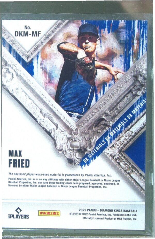 2022 Panini Diamond Kings Max Fried JSY #DKM-MF Braves DK Materials - Image 3
