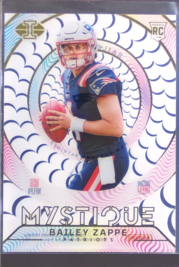 2022 Panini Illusions Bailey Zappe RC #M-6 Patriots Mystique