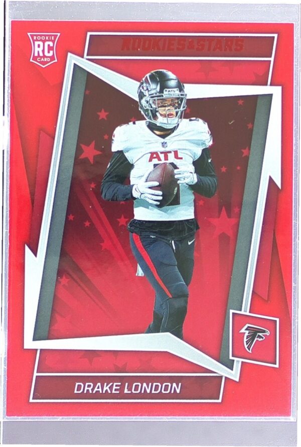 2022 Panini Rookies & Stars Drake London Red RC #112 Falcons