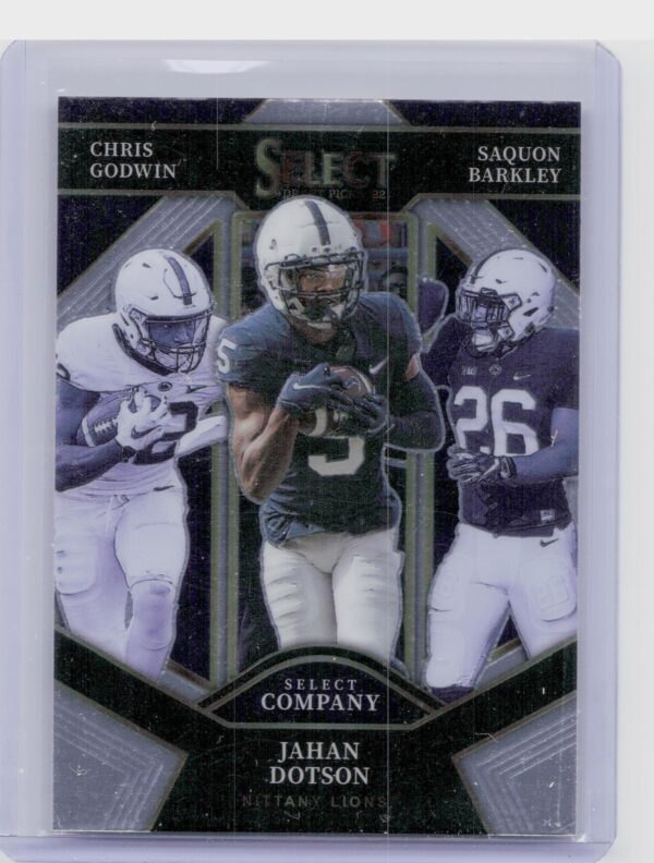 2022 Panini Select Draft Picks Chris Godwin / Jahan Dotson / Saquon Barkley #SC-