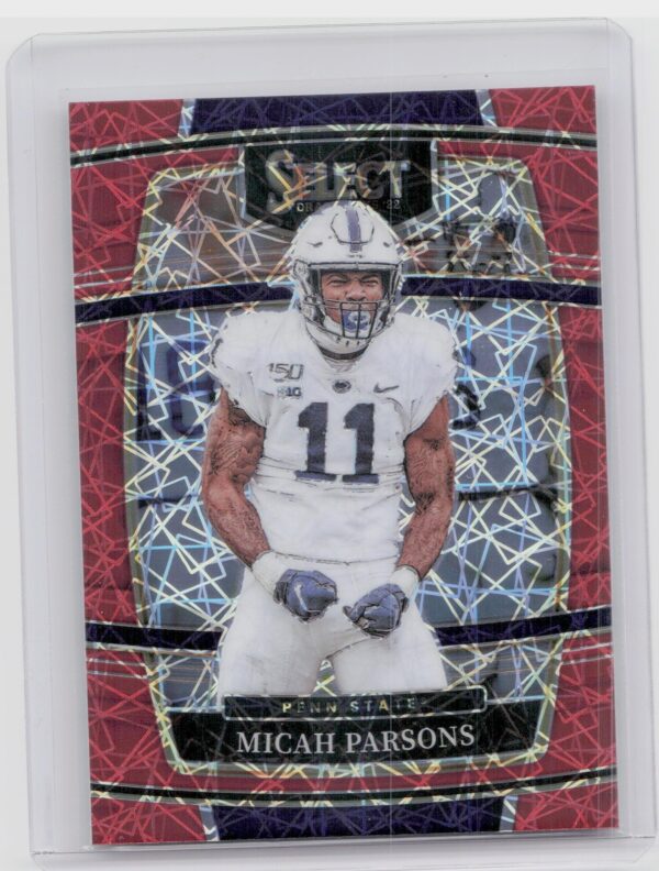 2022 Panini Select Draft Picks Micah Parsons Red Lazer #85 Penn State Cowboys