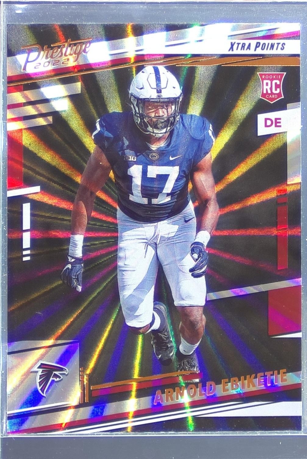 2022 Prestige Arnold Ebiketie Xtra Points Sunburst RC #362 Falcons