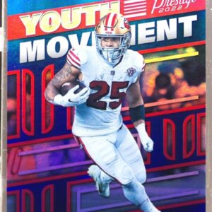 2022 Prestige Eli Mitchell /299 #YM-12 49ers Youth Movement Xtra Points Blue